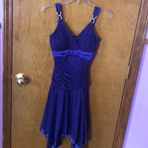 Flirty, purple Homecoming dress